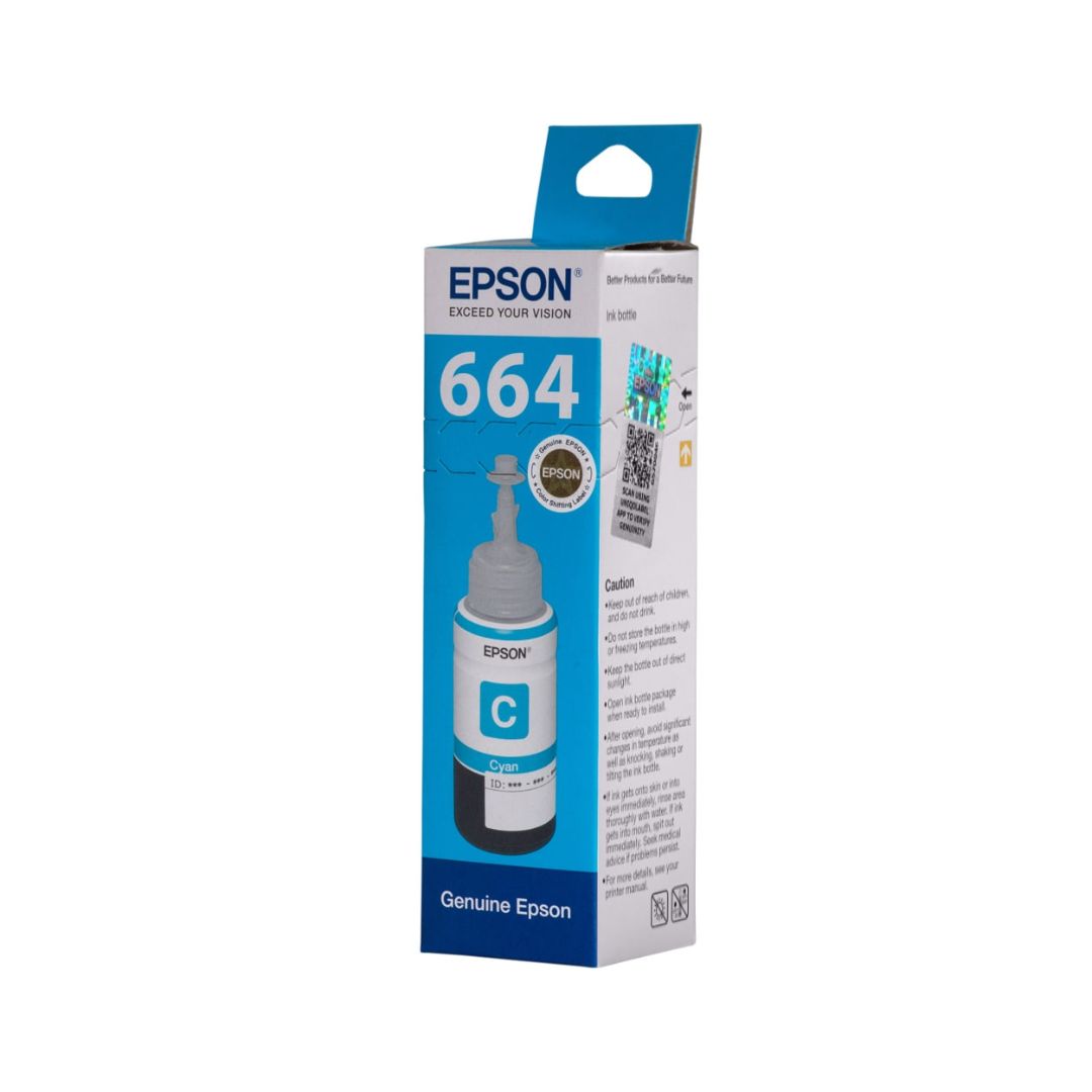 Epson 664 70ml Cyan Ink Bottle