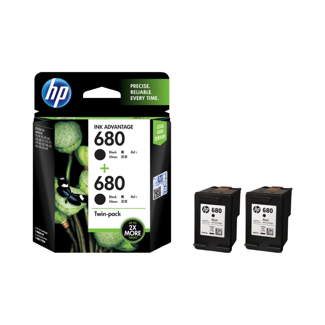 HP 678 Black Ink Cartridge 2-Pack